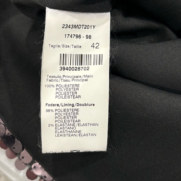 MSGM sequin one shoulder top size 42 - Picture 6 of 6